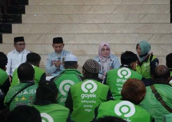 Sahur Bareng Ojol, Yamin Ajak Gerakan Pilah Sampah