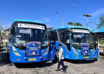 Sekda Kotabaru Lepas Program Mudik Gratis 2026