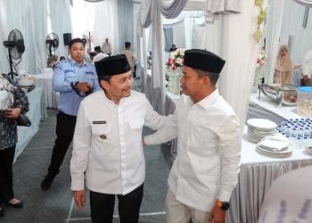 Silaturahmi Idul Fitri, Wagub dan Istri Terima Tamu Kepala Daerah