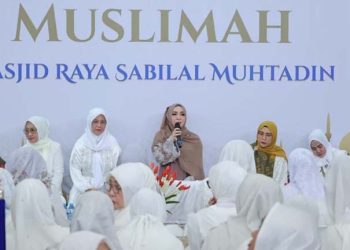 Ketua TP PKK Kalsel Hadiri Kajian Muslimah di Sabilal Muhtadin