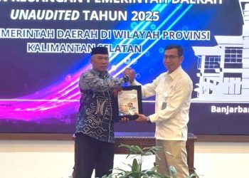 Bupati Kotabaru Serahkan LKPD Unaudited 2025 ke BPK KalSel