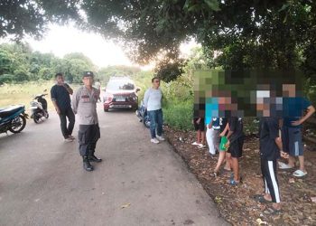 Polsek Tanjung Tertibkan Bali di Wikau