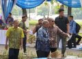 Bupati Hadiri Penandatanganan Prasasti Dermaga Pasar Terapung di TMII Jakarta
