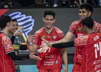 Samator Hajar Garuda Jaya di Gim 1