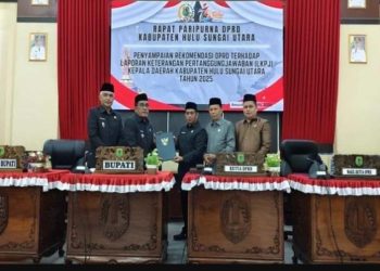 Bupati HSU hadiri rapat rekomendasi LKPJ 2025 dari DPRD