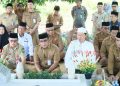 Bupati-Wabup HSU Ziarah Ke Makam Pendiri dan Bupati
