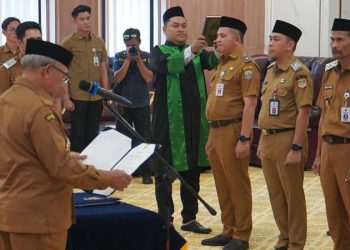 Bupati Muhammad Rusli Lantik Pejabat Tinggi Pratama