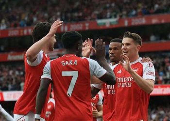 Gilas Fulham 3-0, Arsenal Unggul Enam Poin dari Manchester City