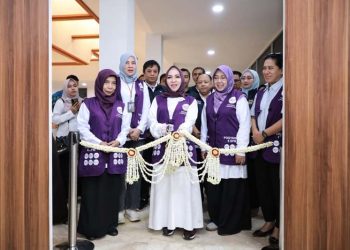 Hj Fathul Jamnah Muhidin Resmikan Sekretariat Baru Posyandu