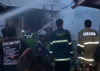 Rumah Tinggal Ojek Offline Terbakar