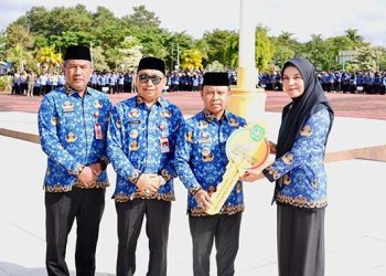 Bupati Tapin Pimpin Upacara Harkitnas