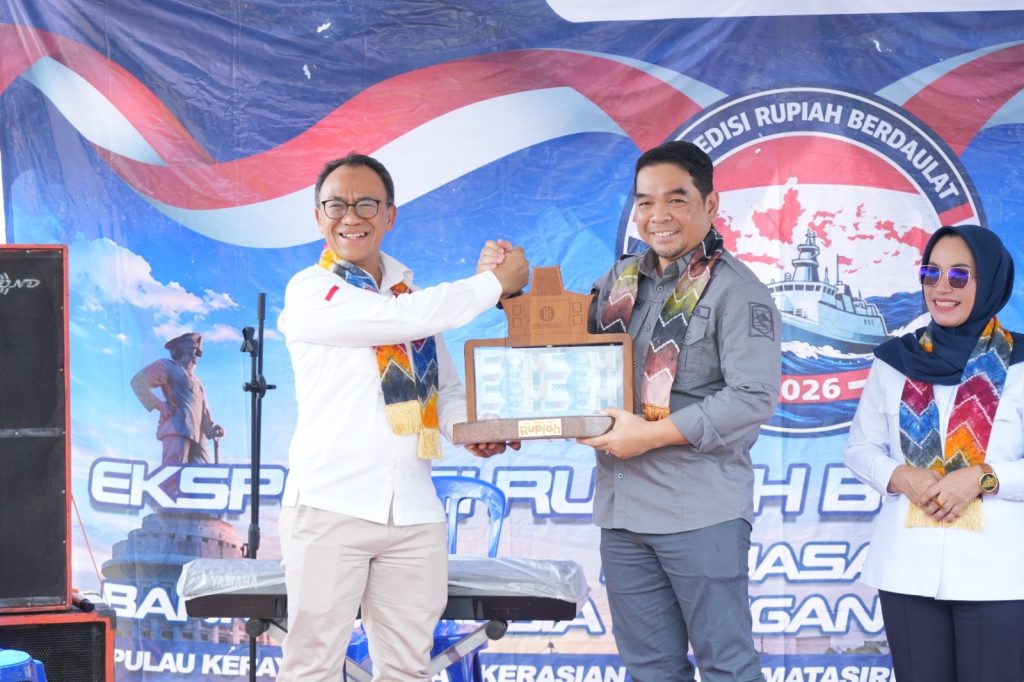 EKSPEDISI-Bank Indonesia Provinsi Kalimantan Selatan bersama Tentara Nasional Indonesia Angkatan Laut resmi menutup kegiatan Ekspedisi Rupiah Berdaulat Tahun 2026 di Kecamatan Pulau Laut Timur, Kabupaten kotabaru. (foto;mb/ebet)