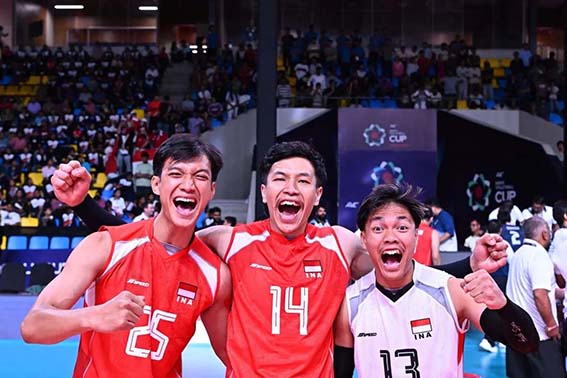 Timnas Voli Indonesia Juara AVC Men’s Cup 2026 Juara - Timnas voli putra Indonesia juara AVC Men's Cup 2026 setelah kalahkan Korea Selatan di India pada Minggu (28/6).(foto:mb/web)
