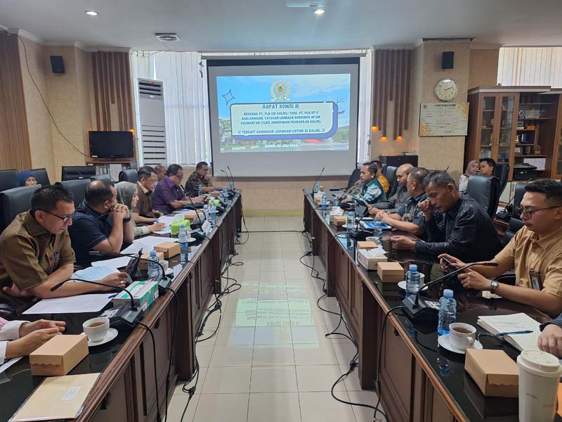 Perbaikan Pembangkit Listrik Sampai Akhir September Komisi III DPRD Provinsi Kalsel Rapat Kerja PLN terkait Gangguan Jaringan Listrik di Provinsi Kalsel.rds