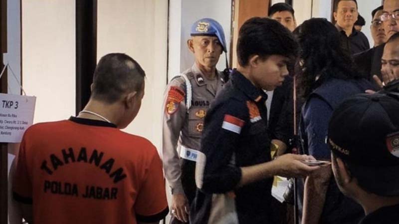 Bibir YTR Rusak karena Pukulan Berulang POLDA Jabar menggelar rekonstruksi kasus penyekapan dan penganiayaan YTR oleh Taufik Hidayat