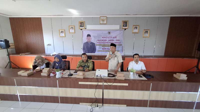 Nor Fajri Dorong Pelayanan Kesehatan yang Berkualitas dan Merata Anggota DPRD Provinsi Kalsel, Nor Fajri, S.E., melaksanakan Sosialisasi Peraturan Daerah (Sosper) Nomor 1 Tahun 2025 tentang Penyelenggaraan Kesehatan di Kabupaten Hulu Sungai Utara (HSU). (foto:mb/ist)