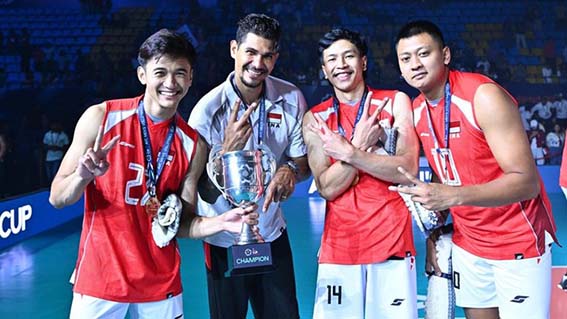 Timnas Voli Putra Indonesia Target Juara SEA V Cup 2026 Timnas Voli Indonesia membidik gelar juara di SEA V Cup 2026.(Foto:mb/ Dok. AVC)