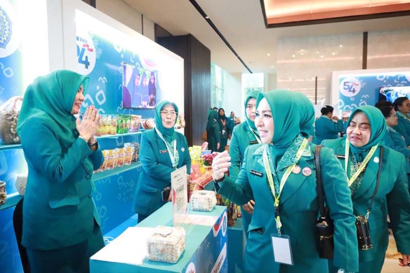 Hj Fathul Jannah Komitmen Program PKK Jangkau ke Pelosok Ketua Tim Penggerak PKK Provinsi Kalimantan Selatan, Hj Fathul Jannah Muhidin sesaat akan menghadiri Hari Kesatuan Gerak (HKG) PKK ke-54 tahun 2026 di Makassar