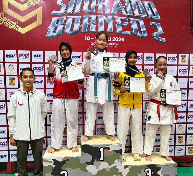 DPRD dan Pemkab Balangan Sepakati Raperda Pertanggungjawaban Pelaksanaan APBD 2025 RAIH MEDALI-Akademi Seni Beladiri Karate Indonesia (ASKI) Balangan Raih Belasan Medali pada Kejuaraan Shukaido Borneo 2 di Banjarmasin. (foto:mb/ist)