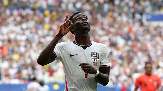 Bukayo Saka 3 Gol, Bawa Inggris Raih Peringkat 3 Piala Dunia Hat-trick Bukayo Saka mencetak hat-trick saat Inggris mengalahkan Prancis 6-4-(foto:mb/web)
