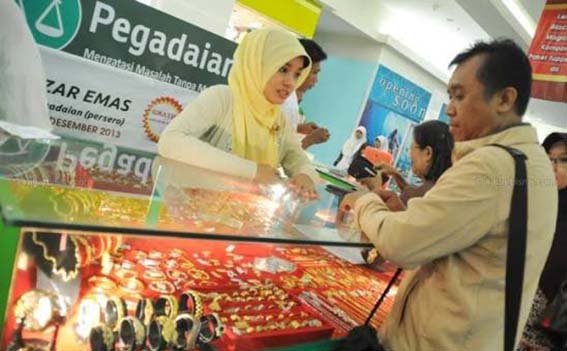 Harga Emas Murni Pegadaian Alami Kenaikan EMAS MURNI PEGADAIAN - Harga emas murni baik Antam, Galeri 24 dan UBS di Pegadaian terpantau naik.(foto:mb/ant)