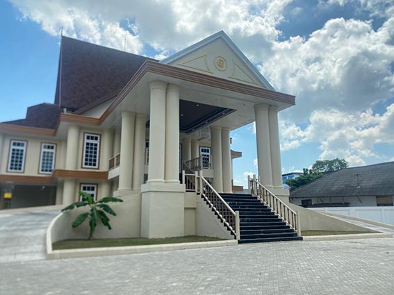 Rumah Dinas Baru Akan Ditempati Wawali Ananda TINGGAL melengkapi perabotan dan finishing, rumah dinas di Jalan Jenderal Sudirman Banjarmasin ini akan ditempati Wakil Walikota Hj Ananda. (foto:mb/ist)