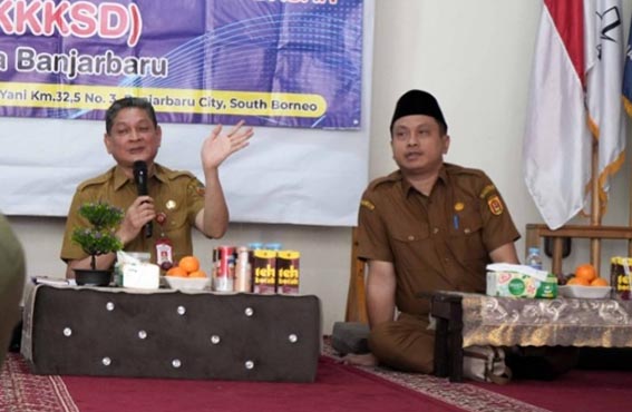 KKKSD Banjarbaru Gelar Rakor KOORDINASI - Kepala Dinas Pendidikan Kota Banjarbaru Abdul Basid memberikan sambutan saat Rapat Koordinasi Kelompok Kerja Kepala Sekolah Dasar (KKKSD) Kota Banjarbaru di SD Al Halaby Islamic School.(foto:mb/ist)