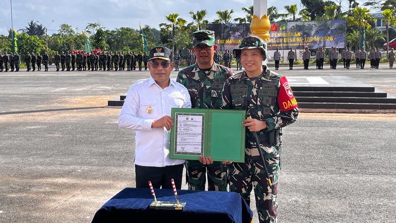 Pemkab Kotabaru Resmi buka TMMD ke 129 TNI MANUNGGAL-Pemerintah Kabupaten Kotabaru bersama Kodim 1004/Kotabaru resmi membuka program TNI Manunggal Membangun Desa (TMMD) Ke-129 Tahun Anggaran 2026. (foto:mb/ebet)