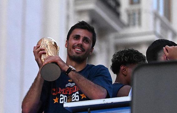 Rodri Ingin Menangkan Segalanya di Barcelona Rodri. (foto:mb/web)
