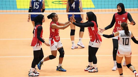 14 Pemain Voli Putri di AVC Continental 2026 Timnas Voli Putri Indonesia kalah dari Thailand di SEA V Cup 2026.(foto;mb/ Dok. SAVA)