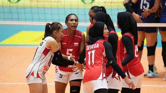 Timnas Voli Indonesia Lolos ke Perempat Final usai Bantai Australia Timnas Voli Putri Indonesia lolos ke perempat final AVC Women's Continental 2026.(foto:mb/ Dok. SAVA)