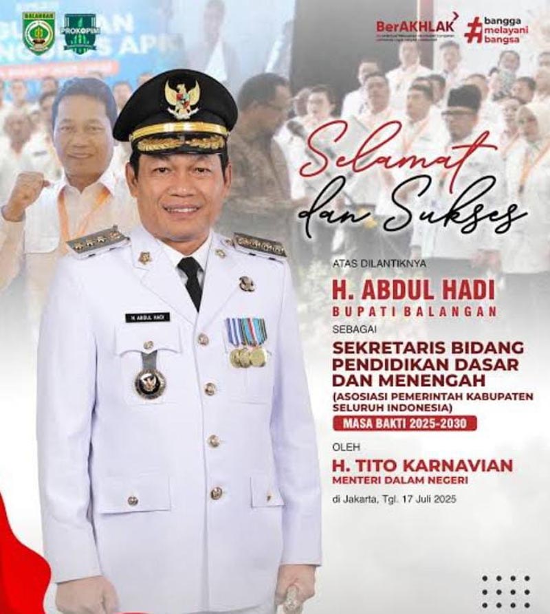 Kiprah H. Abdul Hadi Memimpin Balangan PENDIDIKAN- H. Abdul Hadi secara bertahap memperkuat pembangunan di berbagai sektor, mulai dari pendidikan, kesehatan, infrastruktur, ekonomi, pelayanan publik hingga inovasi pemerintahan. (foto:mb/ist)