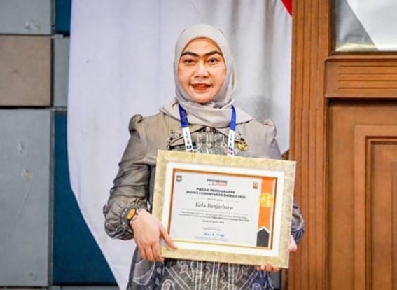 Banjarbaru Raih Penghargaan IKD 2026 Kota Banjarbaru berada di peringkat pertama, disusul Kota Cimahi, Kota Pasuruan, Kota Pontianak, Kota Singkawang, Kota Surabaya, Kota Tidore dan Kota Yogyakarta. (Foto;mb/ril/dio/ani)