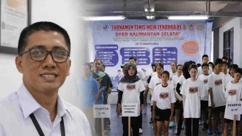 Bank Kalsel Dukung Turnamen Tenis Meja DPRD Kalsel Direktur Utama Bank Kalsel, Fachrudin, dukung Turnamen Tenis Meja Terbuka ke VI DPRD Kalimantan Selatan Tahun 2026. rds