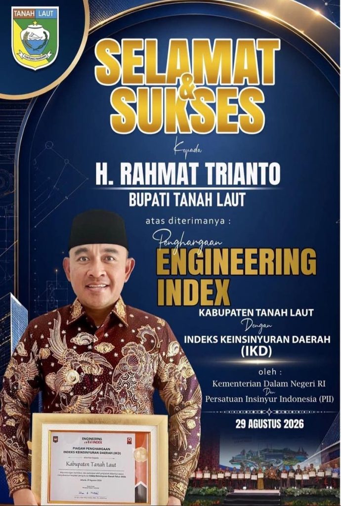 Bupati Tanah Laut (Tala), H Rahmat Trianto