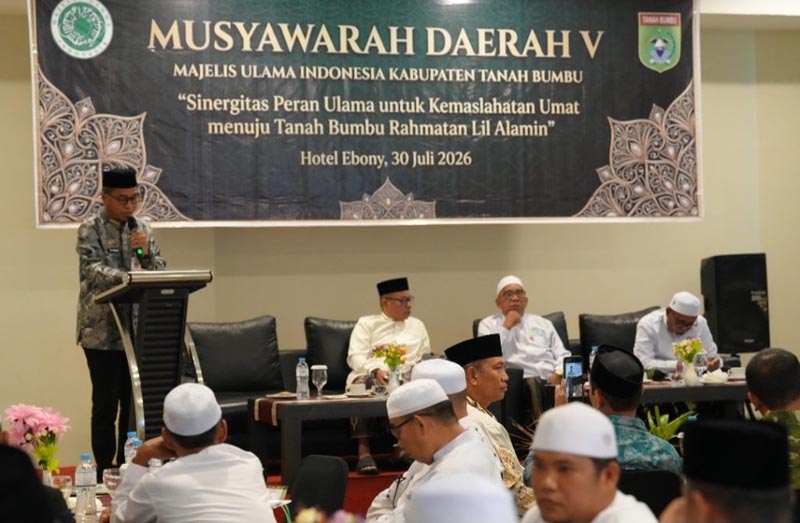 Musda Ke V MUI Tanah Bumbu MUSDA-Musyawarah Daerah (Musda) Ke -V Majelis Ulama Indonesia (MUI) Kabupaten Tanah Bumbu (Tanbu) digelar Selasa (4/87/2026) di Batulicin. (foto:mb/ist)
