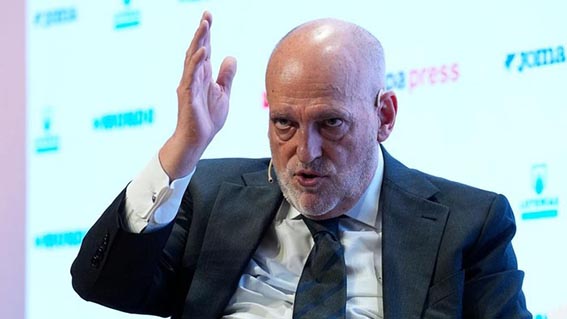 Bos LaLiga Kembali Kecam Gianni Infantino Bos LaLiga Javier Tebas.(foto;mb/web)