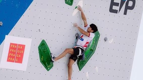 Panjat Tebing Raih Perunggu di Kejuaraan Dunia 2026 Putra Tri meraih medali perunggu Kejuaraan Dunia Panjang Tebing seri Koper 2026 di Slovenia.(foto:mb/ Instagram/@fpti_official)