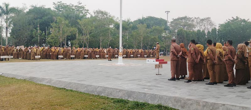 Pemkab Tabalong Gelar Apel Gabungan Pemkab Tabalong Saat Menggelar Apel Gabungan.ist