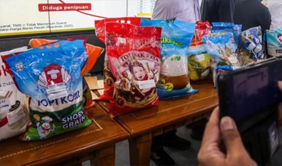 12 Merek Beras Fortifikasi Ditarik dari Peredaran BERAS PORTIFIKASI - Sebanyak 12 dari 25 merek beras frtifikasi yang diduga bermasalah kini telah ditarik dari peredaran. Sisa merek lainnya masih dalam proses penarikan. 25 merek tersebut diduga tidak memenuhi kandungan dan mutu sesuai SN 9314:2024 untuk kernel beras fortifikan dan SNI 9372:2025 untuk beras fortifikasi.(foto:mb/ant)