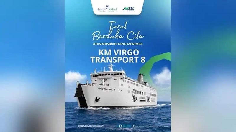 Duka KM Virgo Transport 8, Bank Kalsel Sampaikan Doa Untuk Korban dan Keluarga