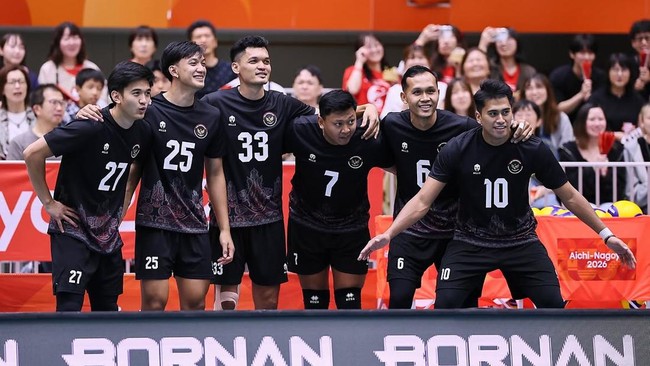 Timnas Voli Indonesia Kalah Dramatis dari Iran Timnas Voli Indonesia kalah dramatis dari Iran di Asian Games 2026.(Foto:mb/ Tangkapan layar instagram @avcvolley)