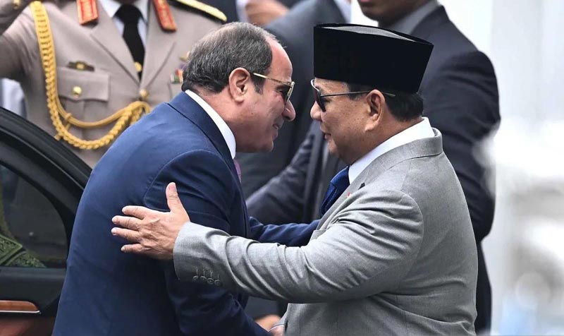 Kedatangan Presiden Mesir Abdel Fattah El-Sisi Di Istana Merdeka