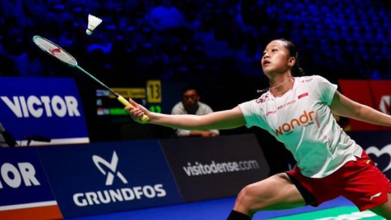 Tampil Dominan, Putri KW Lolos ke Perempat Final Putri Kusuma Wardani lolos ke perempat final Denmark Open 2026.(Foto:mb/ Arsip PBSI)
