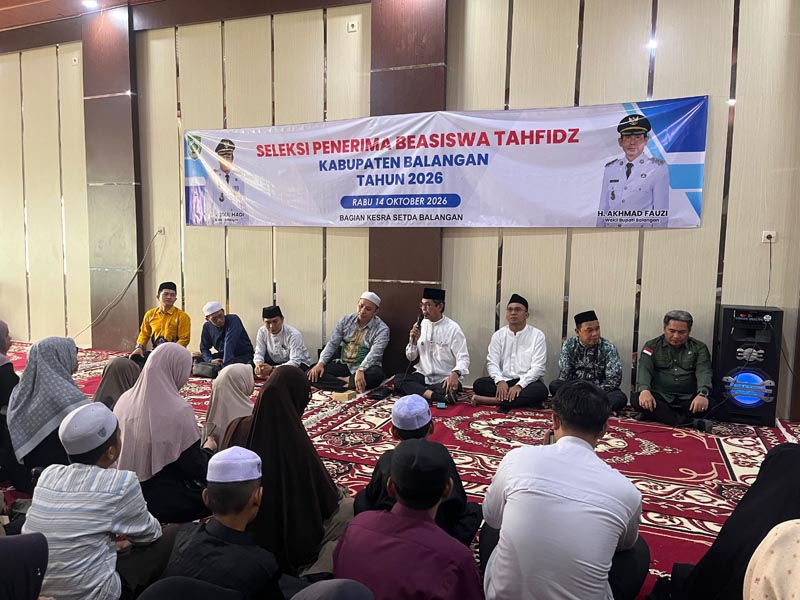 Seleksi Beasiswa Tahfidz 2026, Pemkab Balangan Dorong Generasi Qurani Berprestasi BEASISWA-Kegiatan seleksi penerima Beasiswa Tahfidz Tahun 2026.{{ida}}