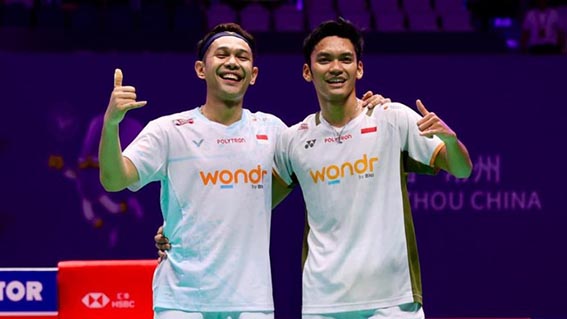 Fajar/Fikri Juara Denmark Open Fajar Alfian/M Shohibul Fikri senang juara Denmark Open 2026 sebagai penebus kegagalan Asian Games 2026.( Foto:mb/Dok. PBSI)